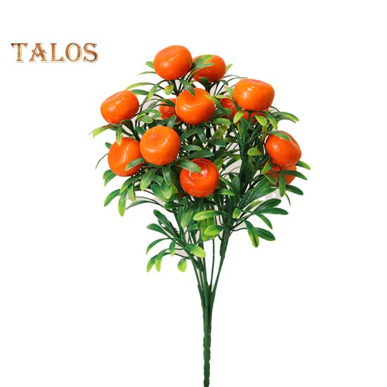 

Ложные фрукты, реалистичные декоративные невыцветающие привлекательные искусственные оранжево-лимонные деревья с веткой зеленых листьев, товары для дома