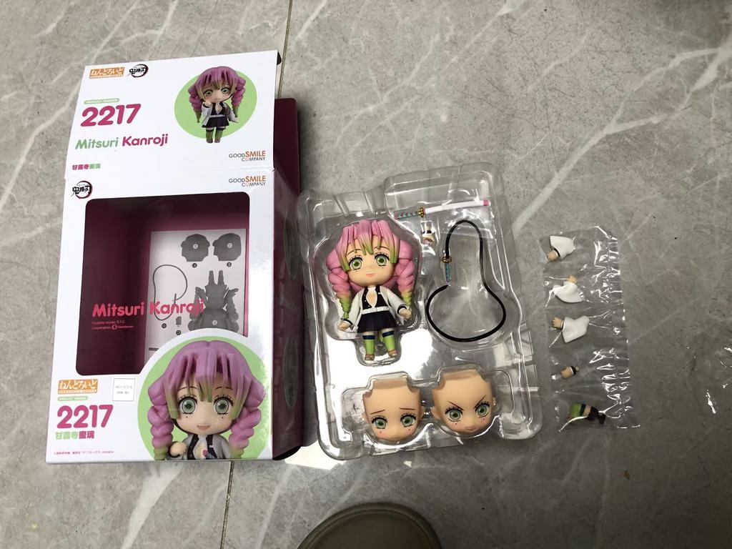 Nendoroid 2217 Ganlu Temple Glass 2218 Tokito Muichiro Q Version Pvc Action Figures Face Replacements Collectible Model Toy Gift