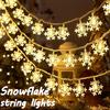 Christmas Snowflake String Lights LED Fairy Lights USB/Battery Powered Garland New Year's Wedding Party Xmas Decorations