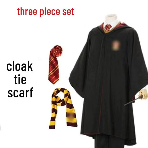 Harry Potter Wizard Robe Cosplay Costume for Kids & Adults - Magic Cloak Cape for Halloween