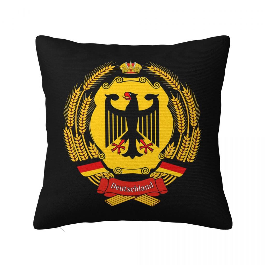 Germany Flag German Patriotic Square Pillowcase Cushion Cover Pillow Case Throw Pillow Cover for Home Bedroom Car