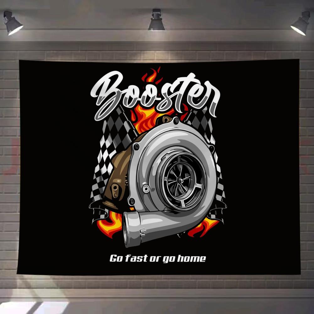 Cool Turbo Tapestry Custom Home Living Room Bedroom Wall Decor Wallpaper Backdrop Cloth With Clips