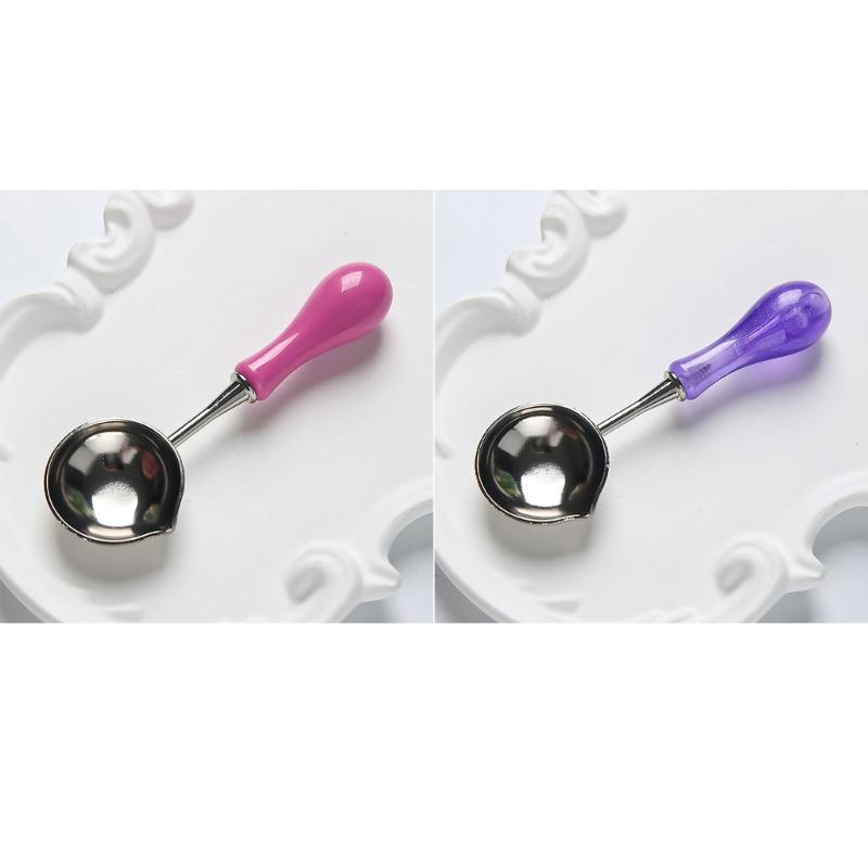 10 Pcs Wax Seal Spoon Wax Sealing Stamp Melting Spoon Craft Supplies for Sealing Wax Stamp Envelope Party Invitations
