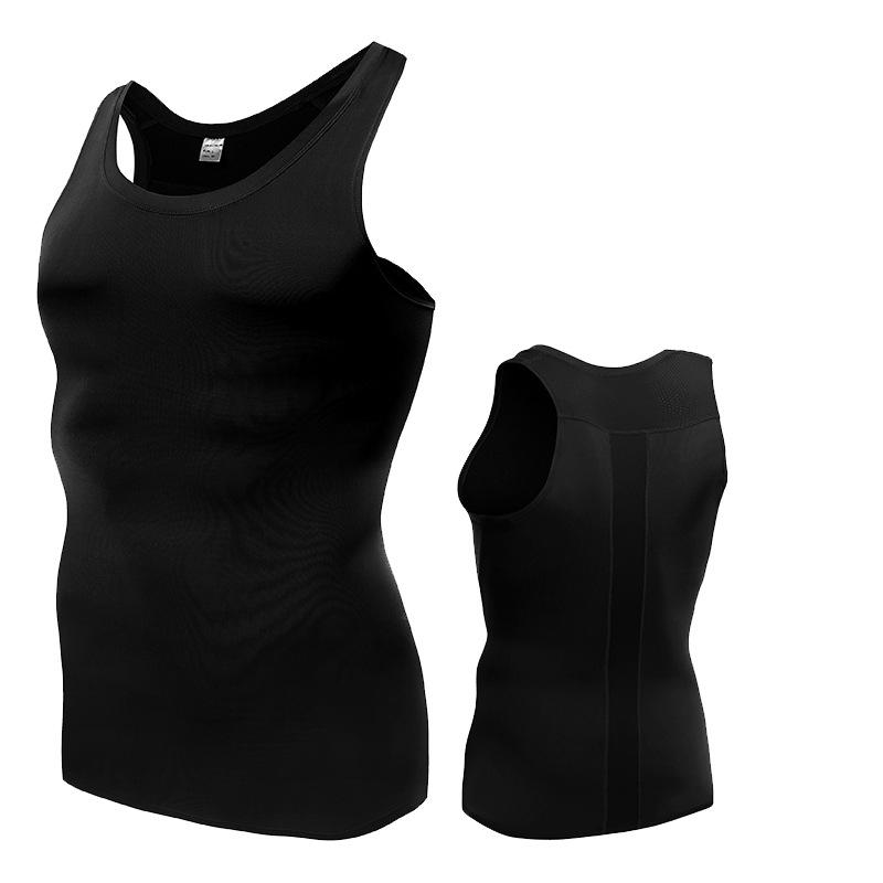 Pánské tílko Běžecké tílko Pro Fitness Sportovní legíny Bez rukávů Elastické Rychleschnoucí Kompresní topy S M L XL XXL