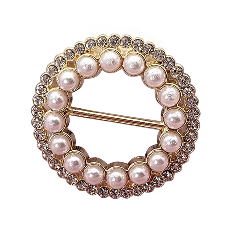 Silk Scarf Ring Clip T-Shirt Tie Wrap Holder Brooch Women Scarves Clasp Waist Buckle Fashion Metal Ring for Shirt Clothing Decor
