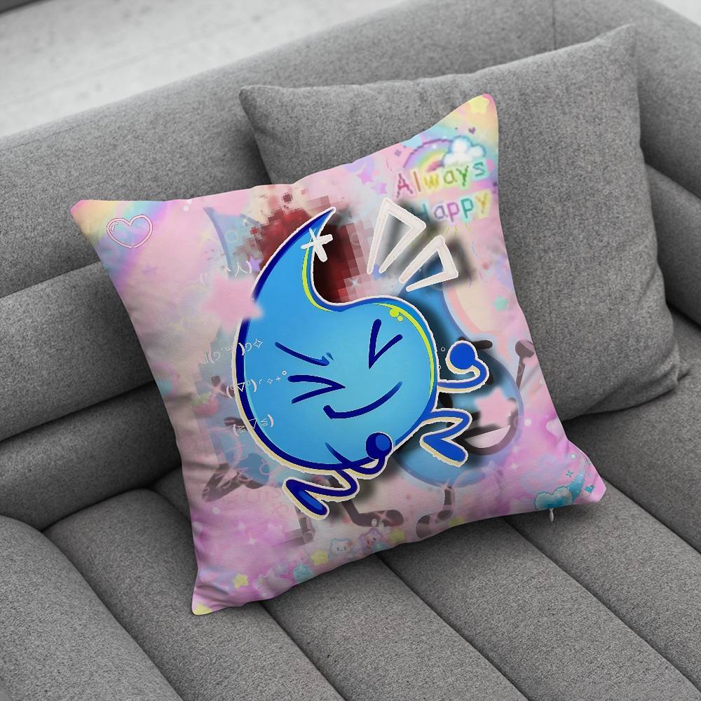BFDI Battle for Dream Island Pillow Case For Home Bedroom Car Office Decoration Living Room Sofa Cushion Cover Suitable