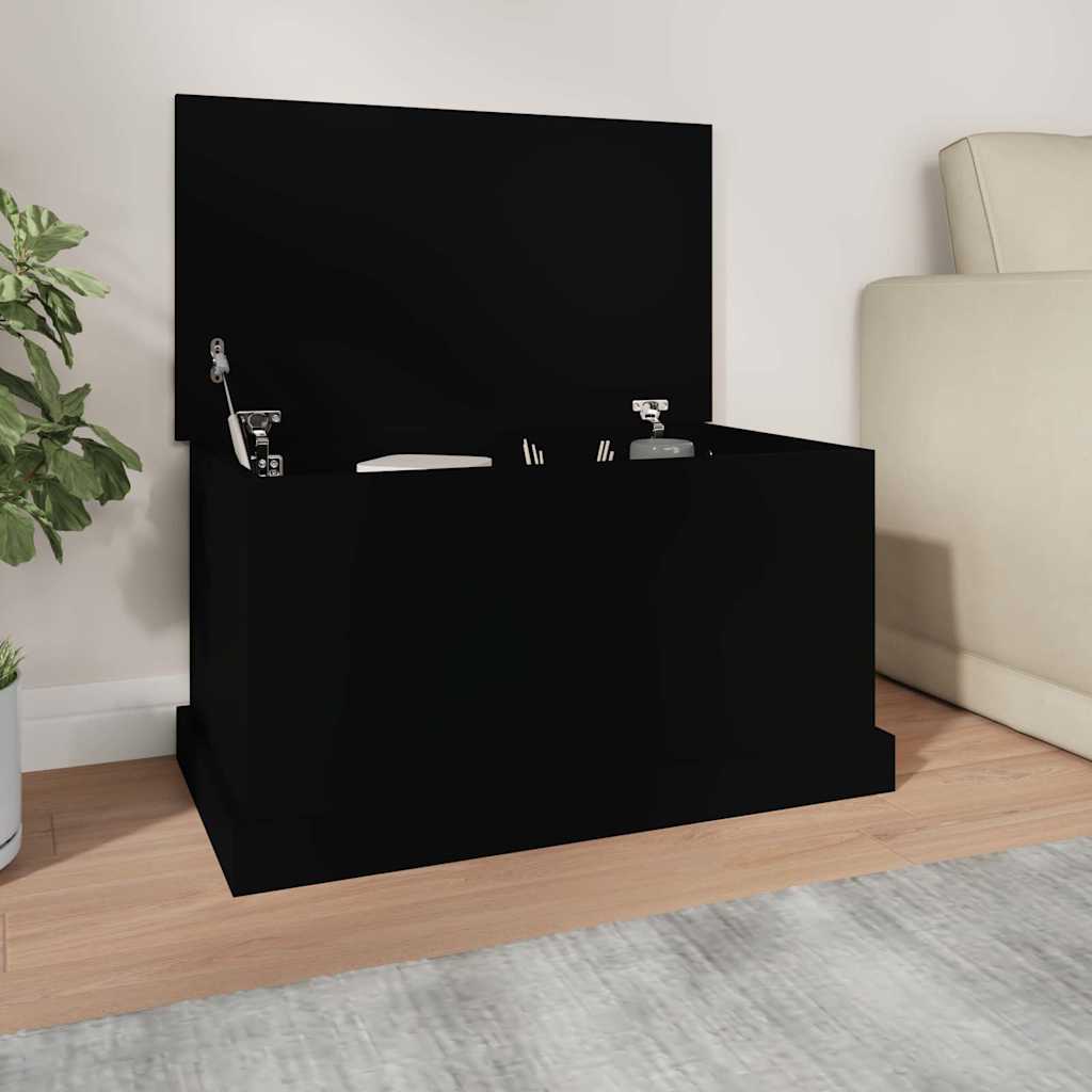 Vidaxl Chest, Black, 70X40X38 Cm, Wood-Based Material