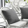 Solid Color Outdoor Waterproof Cushion Cover Candy-colored Simple Rainproof Stain-resistant Throw Pillow Covers for Patio Sofa