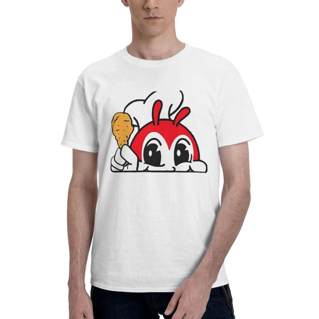 JOLLIBEE PEEKING CUTE CHICKEN JOY FILIPINO STICKER 100 Cotton Casual Breathable Confortable TShirt Designer Clothes Men Men