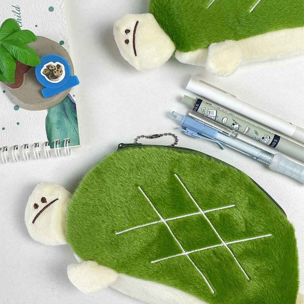 Plush Pencil Case Large Capacity Cosmetic Bag Multi Functional Pen Box  School Office