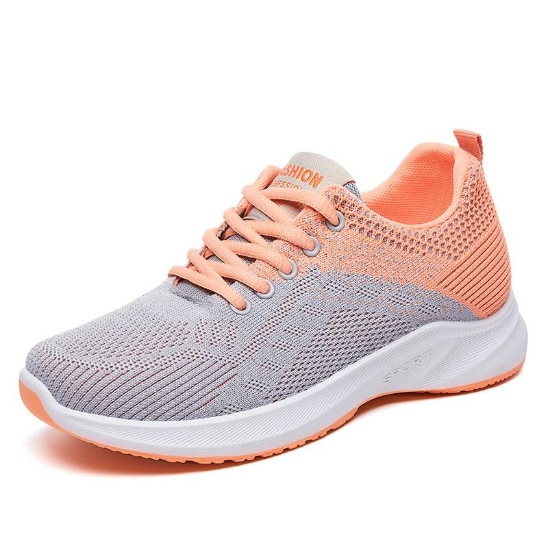 Nisex2 spring new casual sports shoes breathable fly-woven sports shoes fashion student shoes