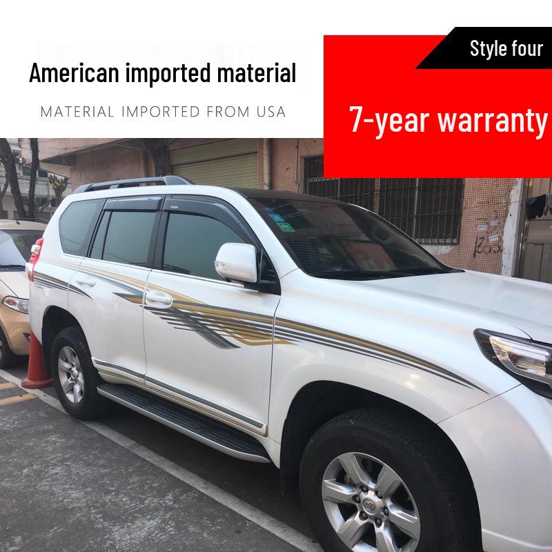 10-20 New Prado Body Color Stripe Decals - Prado 4000 Waistline 2700 Car Decoration Stickers