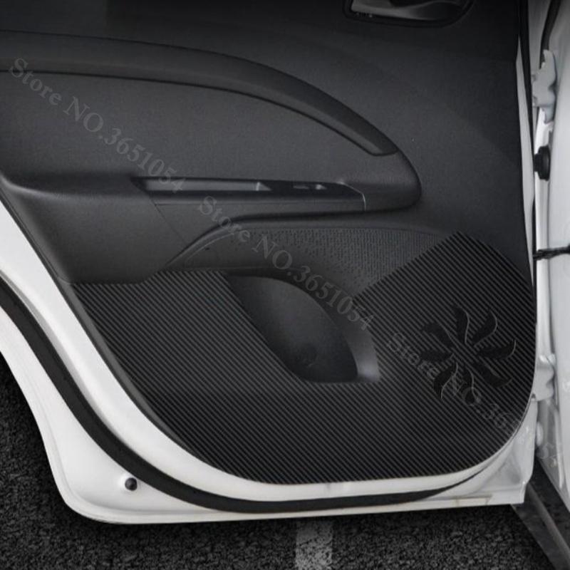 Für Kia KX1 2018-2026 Auto Türschutz Aufkleber Schmutzabweisende Matte Karbonfaser Muster Kratzfeste Folie Innenzubehör