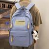 School Bag College Student Girl High School Student Burgundy Large Capacity Junior High School Student Backpack Backpack