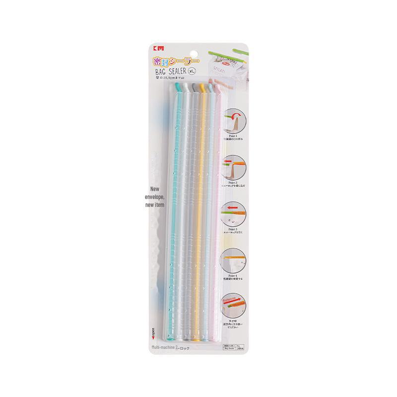 Japanese Tea Snack Moisture-Proof Plastic Bag Clip and Sealing Rod
