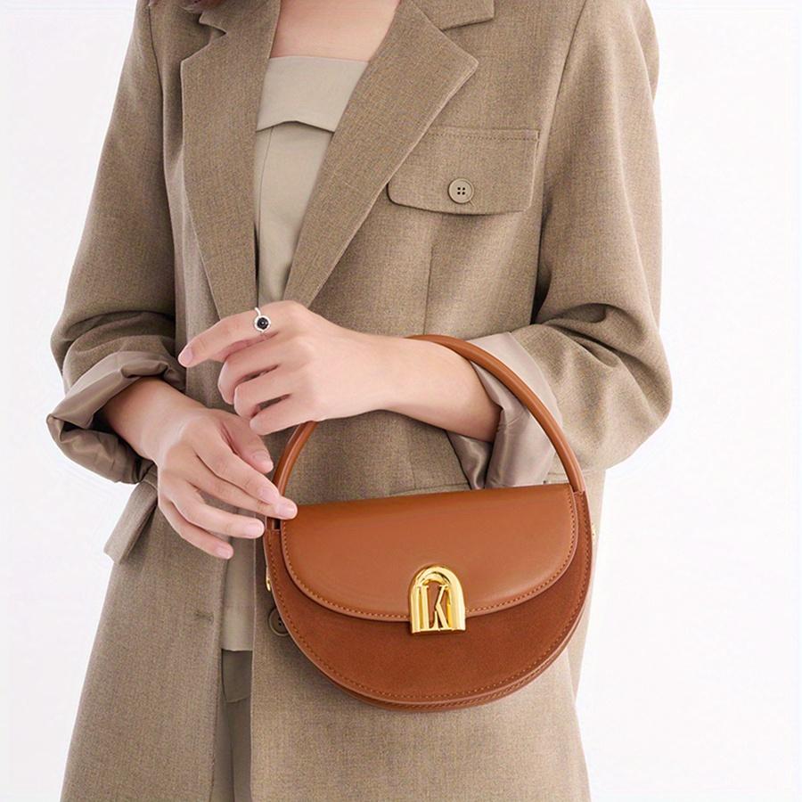 2025 Chic Retro Crossbody Bag For Women Fashionable Single Shoulder Handbag With Detachable Strap Magnetic Closure