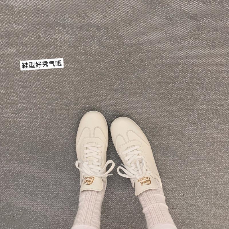 [] Super gao version~ P's super soft calf pattern leisure sports little white shoes for women