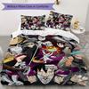 Soul Eater Pattern Bedding uilt Set uilt Cover Pillowcase Home Decoration Birthday Gift (1 * duvet cover + 2 * pillowcase without core)173