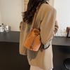 Vintage Suede Water Bucket Bag With Drawstring Closure For Daily Use Women