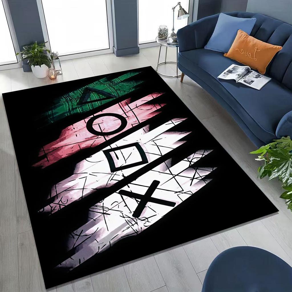 3D Retro Gamer Zone Spielteppich mit Controller-Motiv, ideal für Schlafzimmer, Wohnzimmer, Sofa, Wohnzimmer und als Fußmatte. Rutschfeste Bodenmatte für Kinder.