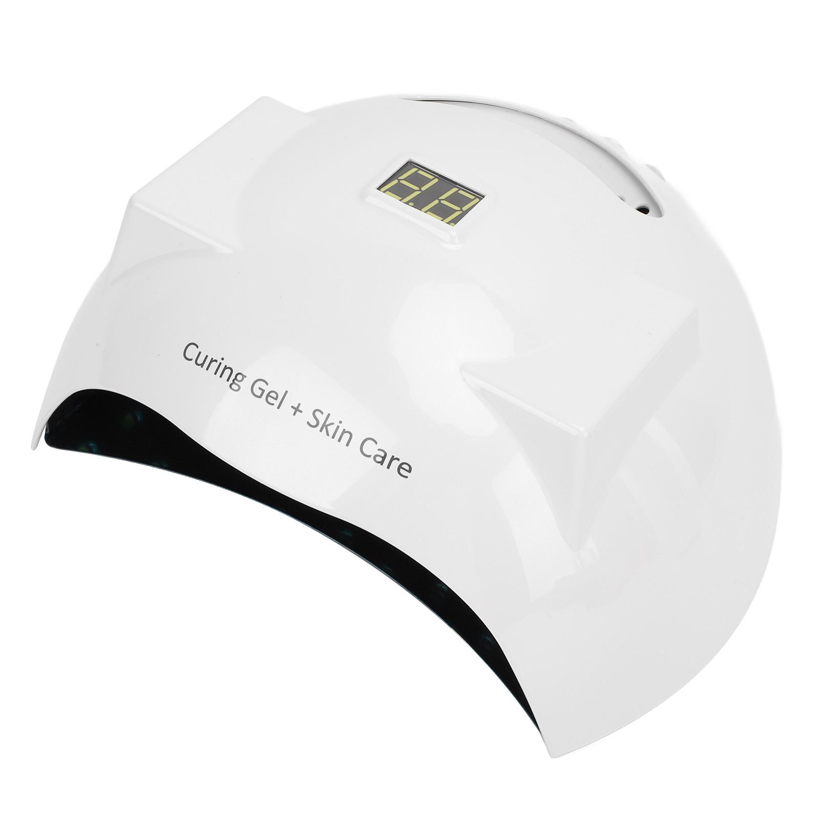 

Лампа для ногтей мощная 51 шт. ламповых бусин портативная быстросохнущая УФ-светодиодная лампа для ногтей с ручкой для дома US Plug