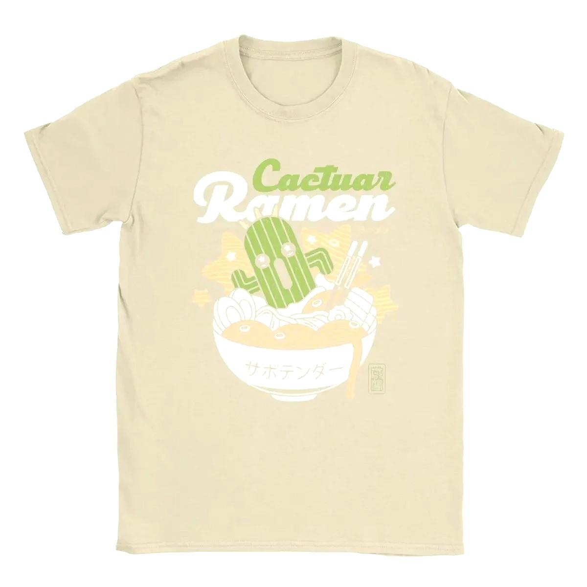 

Cool Cactuar Ramen Final Fantasy T-Shirts for Men Crewneck T Shirts Short Sleeve Tee Shirt Unique Tops 4XL