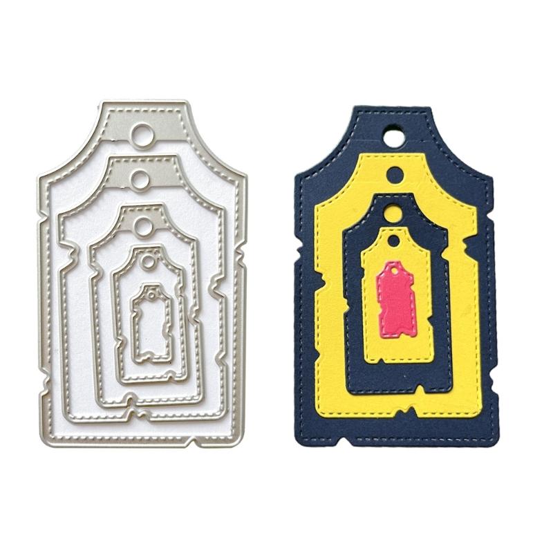 Metal Cutting Dies Hanging Tags Scrapbooking Decorative Embossing Paper Cards