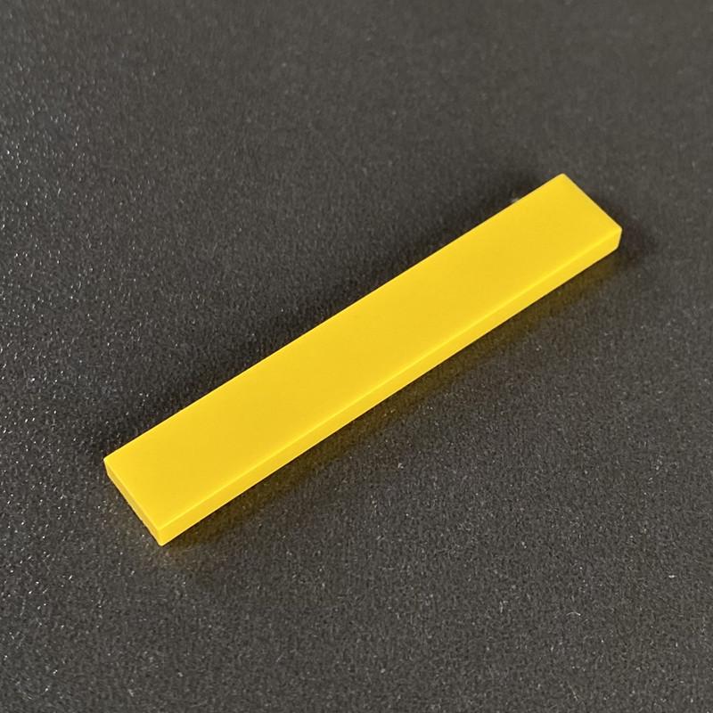 Compatible 1x6 Smooth Tile Building Blocks, Small Particle Spare Parts, MOC 6636, Sold by Weight. 100g (Approx. 125 pieces) жёлтый