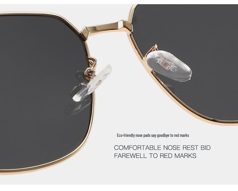 Men's Retro Large Frame Anti-UV Sunglasses for Driving