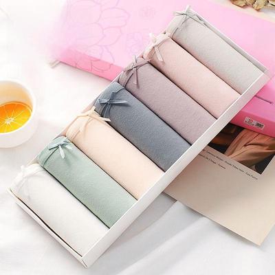 Langsha Women's Mid-Waist Cotton Briefs - Summer Cute Japanese Style