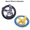 Philippine Eagle Metal Car Decal Eagle Hollow Totem Auto Body Stickers Waterproof Gold Black Car Motorcycle Decoration Stickers
