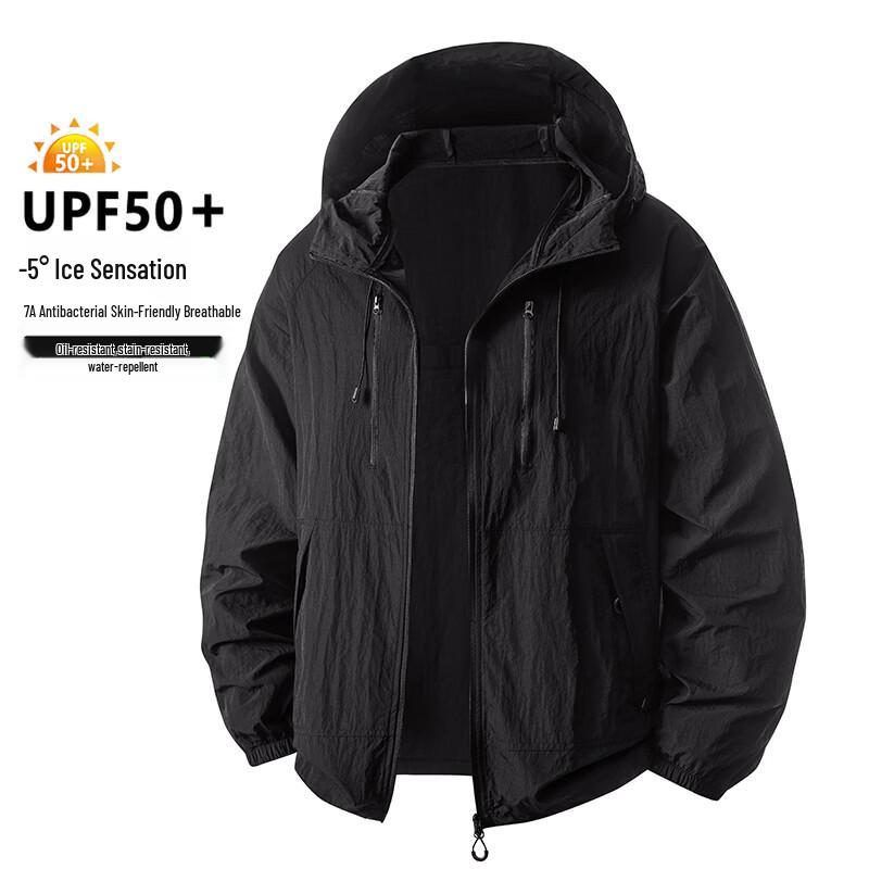 

Men s Outdoor UPF50+ Hooded Sun Protection Jacket 4XL