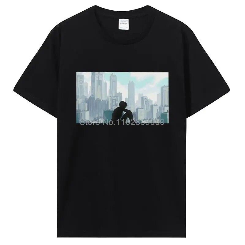 Футболка с аниме «Призрак солдата Призрак в доспехах», хлопковая футболка унисекс с короткими рукавами, одежда, футболка «Манга Кусанаги Мотоко», топ L