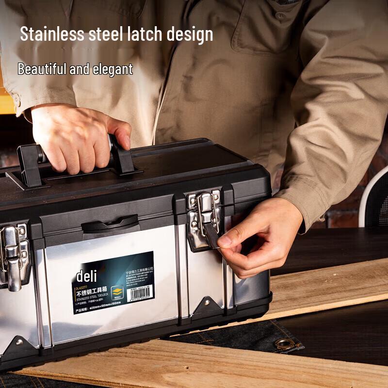 Deli DL432717 Stainless Steel Toolbox