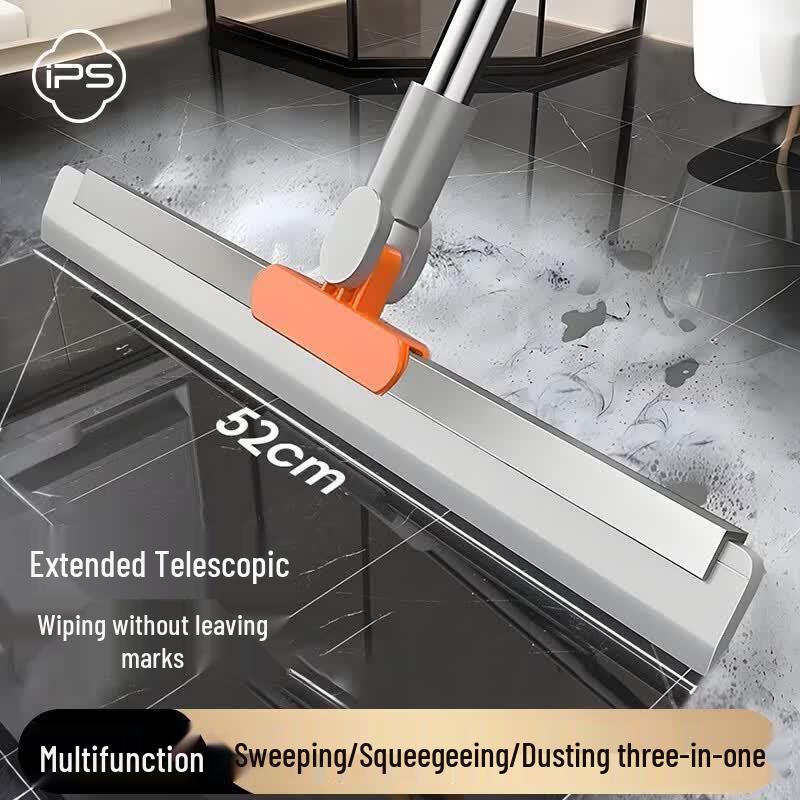 Silicone Floor Squeegee with Long Handle