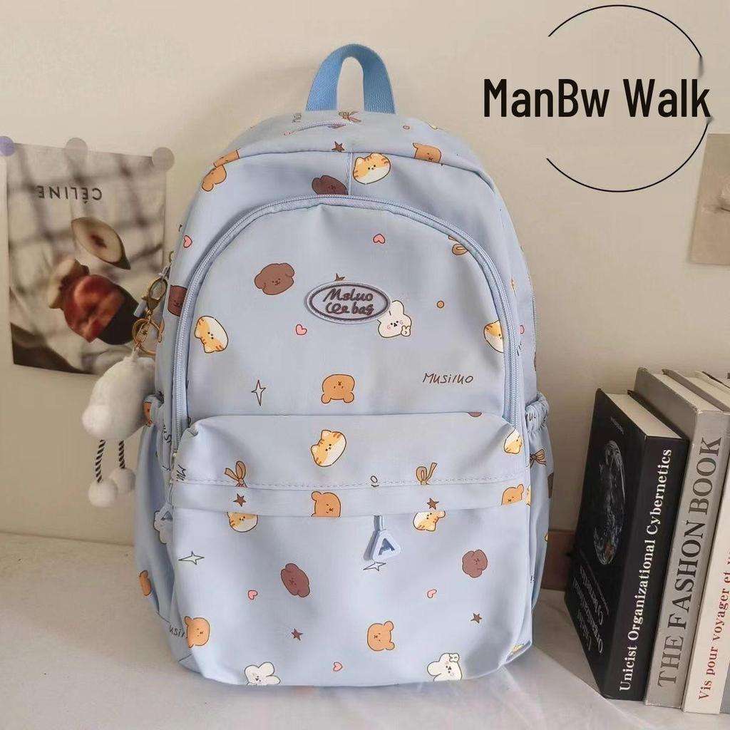 Cute Japanese Schoolbag for College or Middle School Students - Large Capacity Sweet Girl Backpack with Shoulder Strap and Niche Design