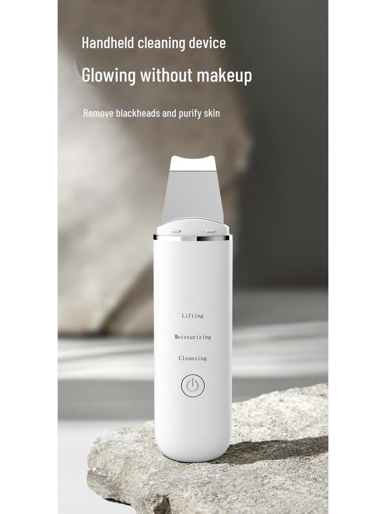 Ultrasonic Skin Scraper & Blackhead Remover: Deep-Cleansing Beauty Instrument & Face Cleanser.