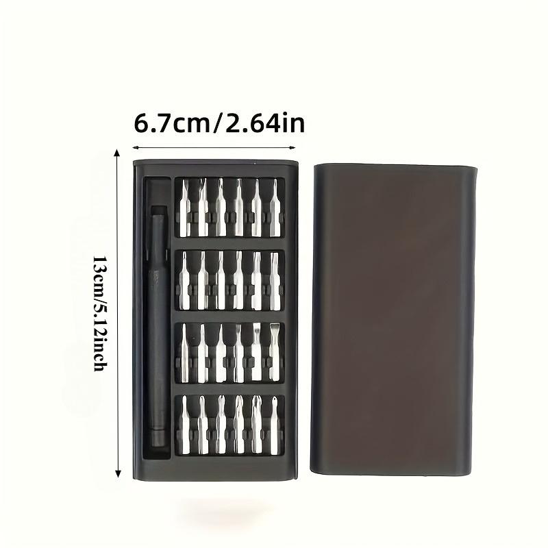 25 in 1 mini screwdriver set, flat head and cross shaped small screwdrivers, suitable for electronic products
