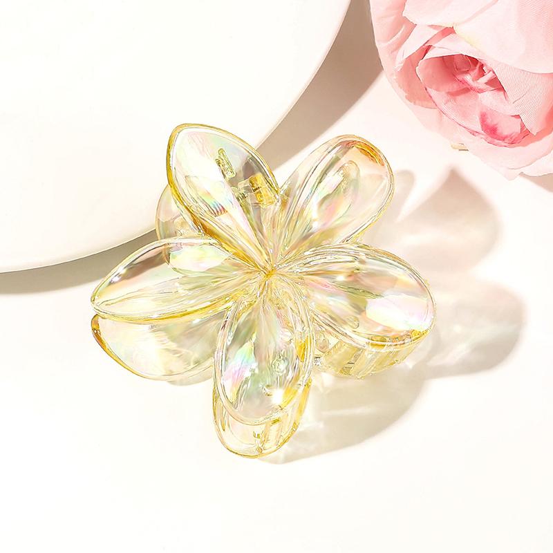 Flower Hair Claws Transparent Hairpin Sweet Ponytail Hair Accessories