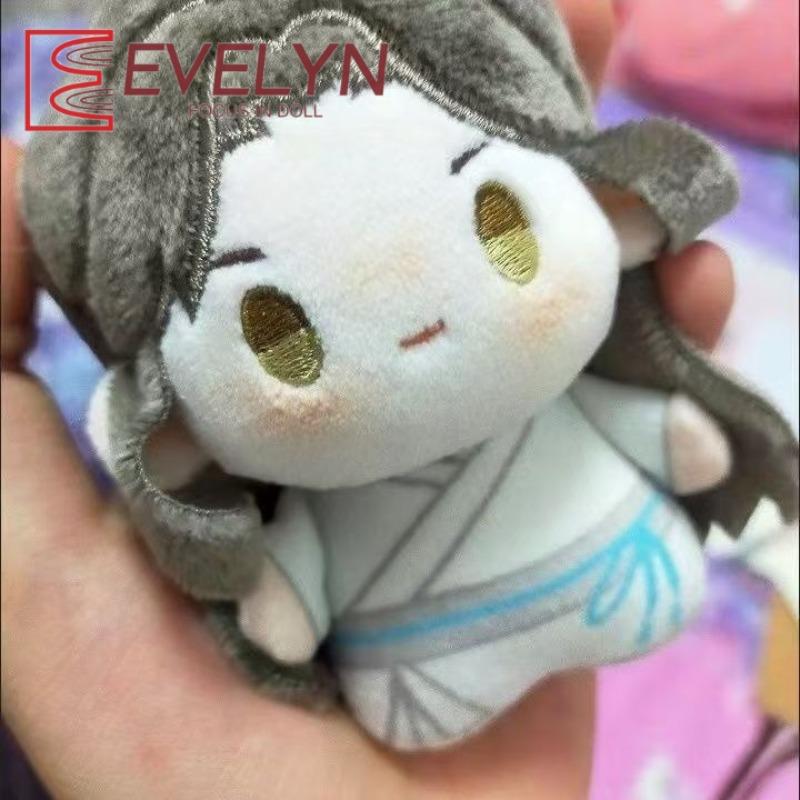 Evelyn 10cm Păpușă Binecuvântarea Oficialului Ceresc Tian Guan Ci Fu Xie Lian Hua Cheng Corp Stea de Mare Pandantive de Pluș Jucărie de Pluș Cosplay