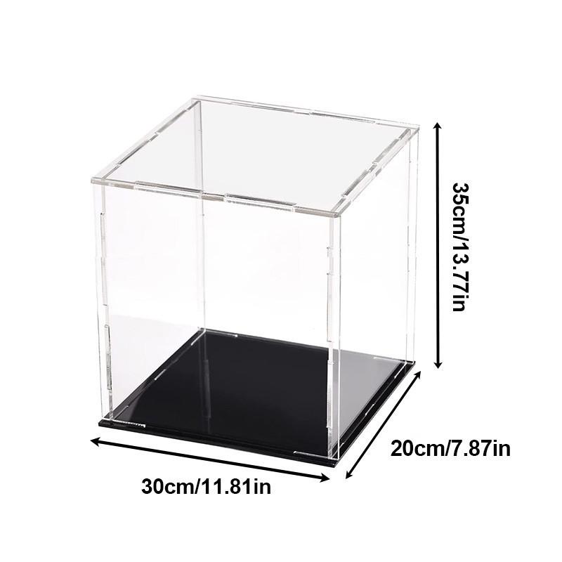 Акриловая витрина разных размеров для коллекционных предметов Сборная прозрачная акриловая коробка Защитная витрина для фигурок Организация игрушек 302035cm 2150₽