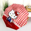 Hello Kitty  pattern, automatic folding umbrella, portable and foldable design, 8 ribs, a Christmas or birthday gift.