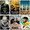 Breaking Bad Klassische TV Metallplatte Retro Metallposter Bar Club Metallplakette Altes Metallblechschild Bar Zuhause Studio Wanddeko