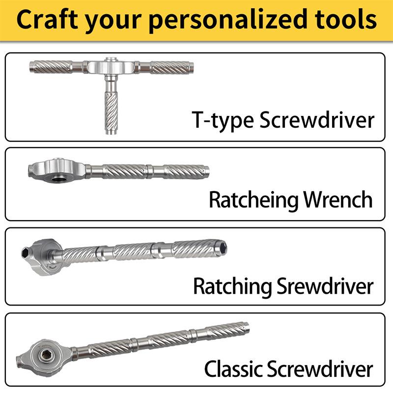30-in-1 Multifunction S2 Steel Ratchet Screwdriver & Wrench Set