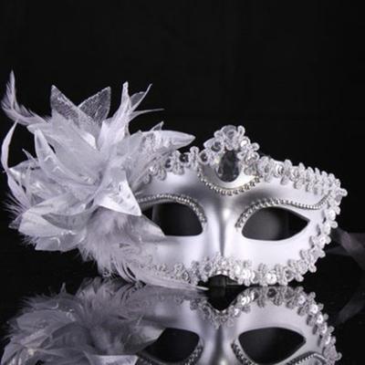 Masque vénitien en diamant pour soirée dansante, plumes, fleurs, mariage, carnaval, spectacle, costume, masque pour femme sexy, mascarade, Noël
