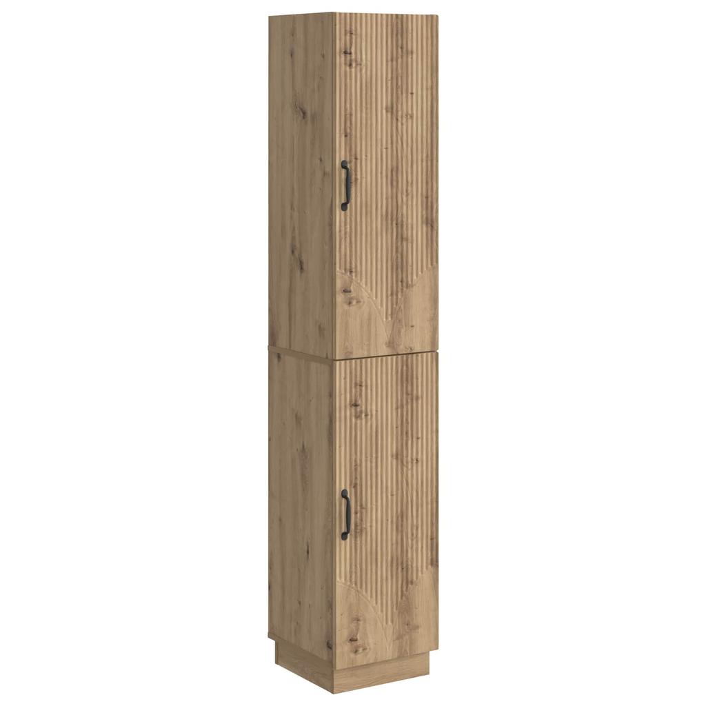2 Piece Cabinet Set Artisan Oak Wood Based Material