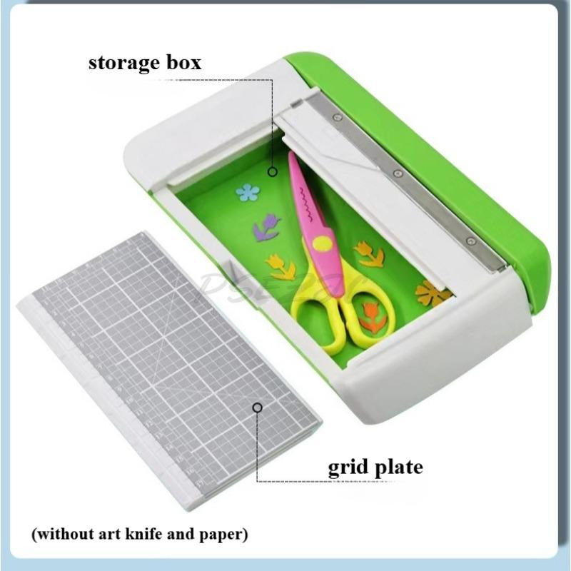 Small Office Portable Paper Cutter Manual Paper Cutter Photo Mini Cutter ABS Plastic+stainless Steel