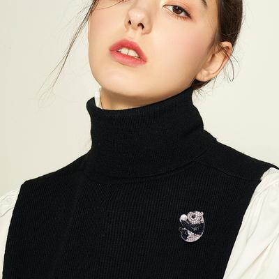 Popular Hot-selling Rhinestone Alloy Corsage Men, Cartoon Panda Full of Diamond Pins, Brooches, All-match Clothing Women