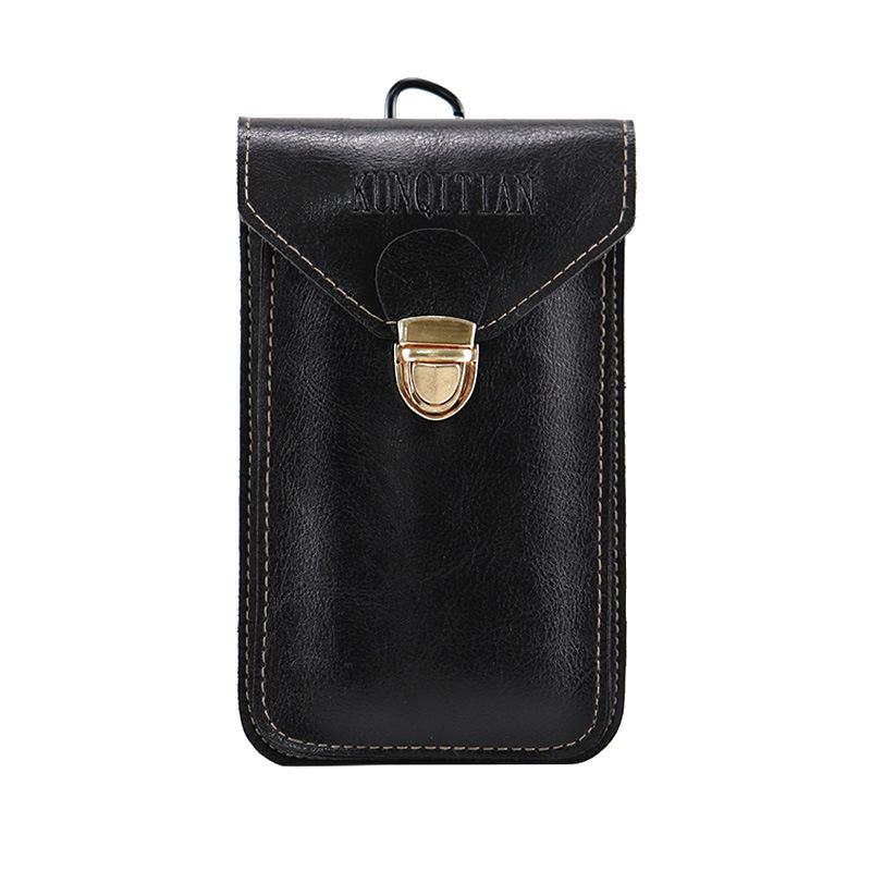 Bolsa de Cintura Impermeável Ultrafina para Celular Masculino - Coldre Multifuncional com Passador de Cinto, Leve e Moderno para Uso ao Ar Livre