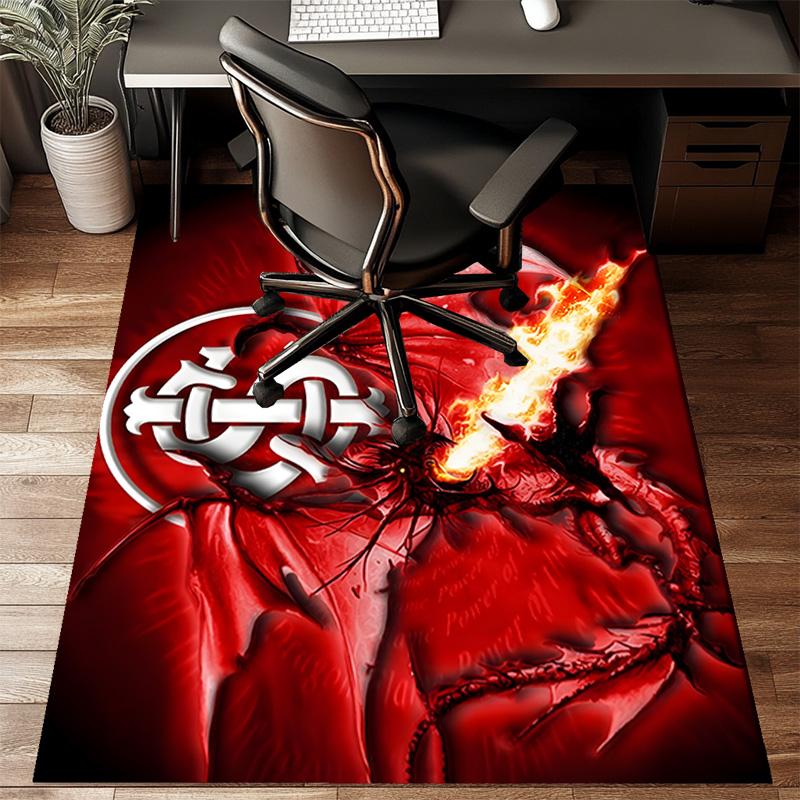 Intercontinental Football Crest Rug Game Carpet, Floor Mat for Bedroom Living Room Entryway Rug, Home Decor Idea Gift for Christmas birthday